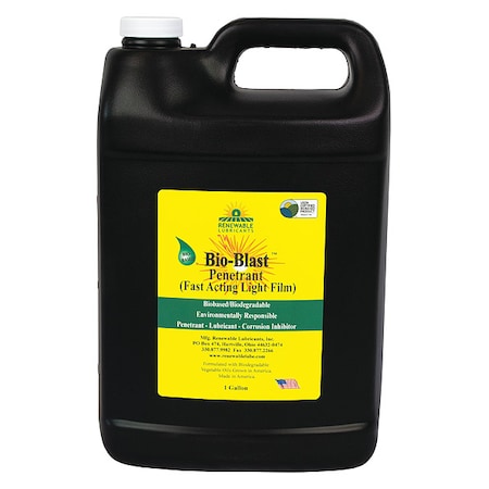 Renewable Lubricants Penetrant Lubricant, Bio-Blast, 1 Gal. 80353