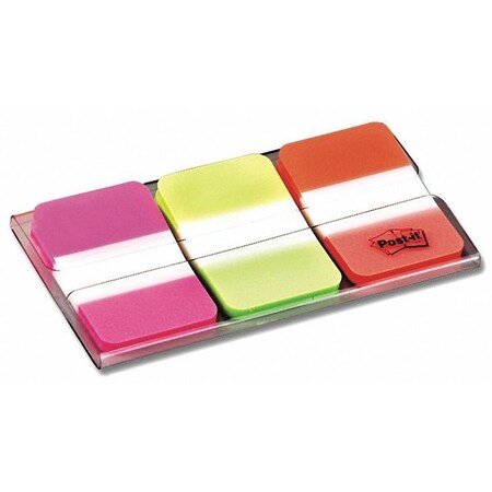 Post-It Sticky Flags, 1 x 1-1/2 In., Assorted, PK3 686-PGO