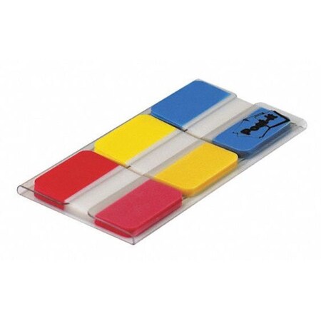 Post-It Sticky Flags, 1 x 1-1/2 In., Assorted, PK3 686-RYB
