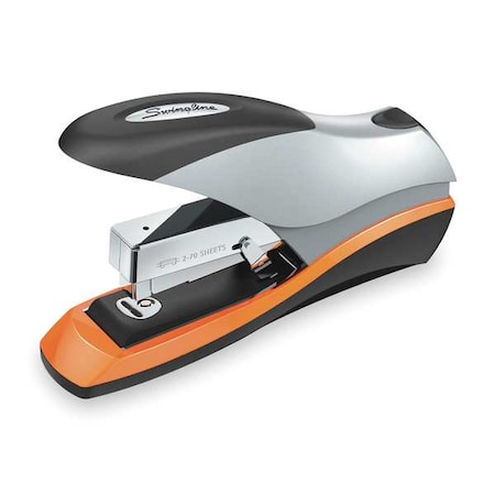 Swingline Flat Clinch Stapler, 70 Sheet, Blk/Silver S7087875