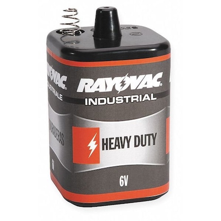 Rayovac Lantern Battery, Heavy Dty, 6V, Spring Term 6V-HD