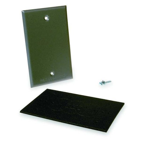 Bell Outdoor Weatherproof Cover, Single Gang Box Type, 1 Gang, Blank Cover Type 5173-0