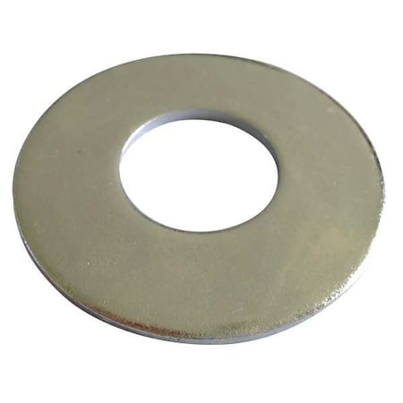 Zoro Select Flat Washer, For Screw Size 1" , Stainless Steel Plain Finish, 10 PK 1NU57