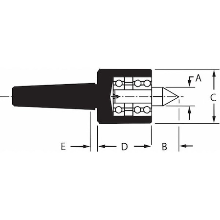 Riten Live Center, 1 In Std Point, 5MT 44105