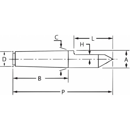 Riten High Speed Half Dead Center, 0.700 In, 3MT 71032