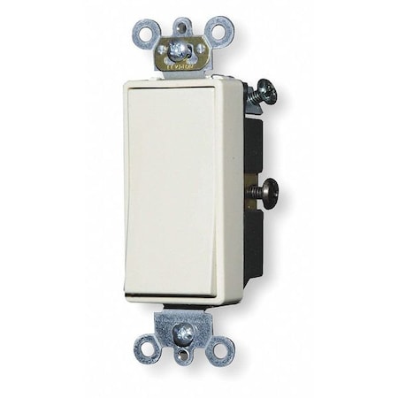 Leviton Wall Swtch, 3-Way, 120/277V, 15A, Ivry, Rockr 5693-2I