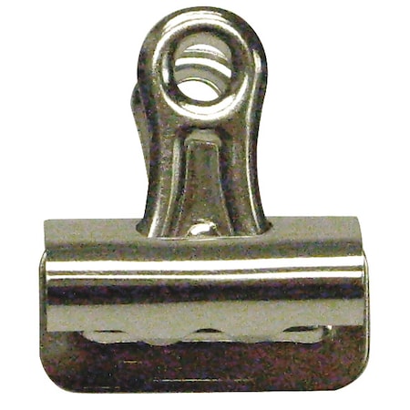 Zoro Select Bulldog Clip, 2 5/8in, Silver, PK12 2WFV8