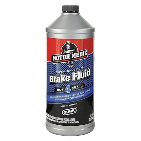 Motor Medic 1 qt FMSS 116, SAE J-1703 Brake Fluid - Bottle M4532