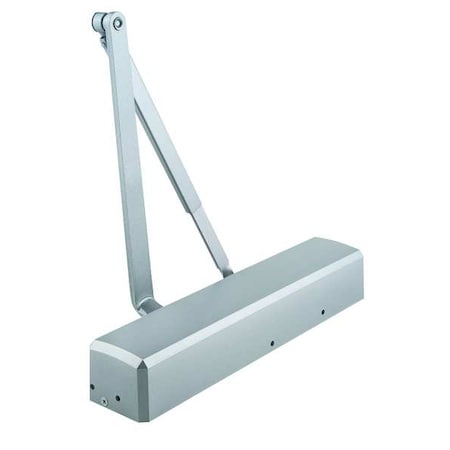 Dormakaba Manual, Hydraulic, Stanley QDC 200, Door Closer, Heavy Duty Interior and Exterior, Gray QDC211F689