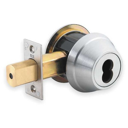 Dormakaba Deadbolt Less Cylinder, HD, Satin Chrome QDB281626S4DBSLC