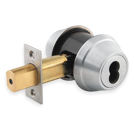 Dormakaba Deadbolt Less Cylinder, HD, Satin Chrome QDB183626S4DBSLC