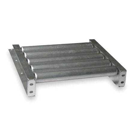 Ashland Conveyor Roller Conveyor, 10 ft. L, 22BF 4F10KA45B22