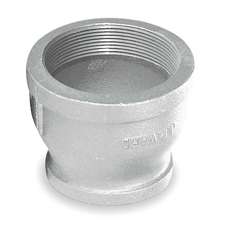 Zoro Select 3" x 2" FNPT Galvanized Reducer 2WJ55