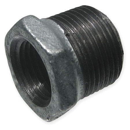Zoro Select 4" MNPT x 3" FNPT Galvanized Hex Bushing 511-900BC