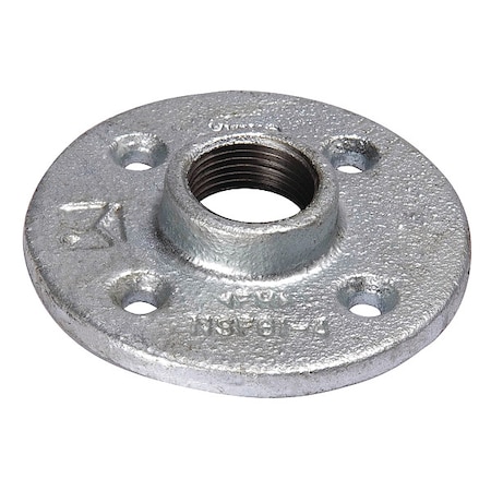 Zoro Select 3" FNPT Galvanized Floor Flange 511-610BC