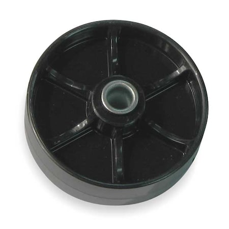 Ashland Conveyor Skatewheel, Plstic, 75lb, 1-15/16" Dia, PK50 SK 75  PLA BLK 50 PCS