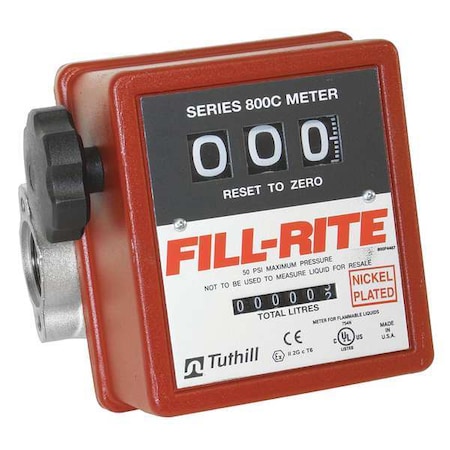 Fill-Rite Meter, 1", FNPT 807CLN1