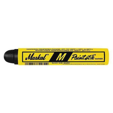 Markal Paint Crayon, Large Tip, Black Color Family, 12 PK 81923