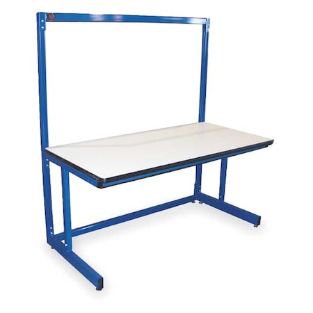 Pro-Line Bolted Workstation, Laminate, 60" W, 30" to 36" Height, 750 lb., Cantilever B6030SSP
