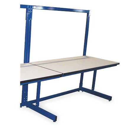 Pro-Line Bolted One Sided Configurable Workstation, ESD Laminate, 72 in W, 30 in to 36 in Height, 750 lb B7230SAC