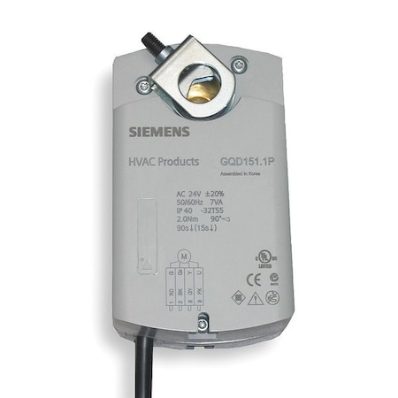 Siemens Electric Actuator, 20 in.-lb., Modulating GQD151.1P