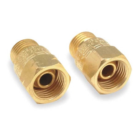 Harris Welding Torch Check Valve Set, Brass, 2 PC 88-6CVT R&L
