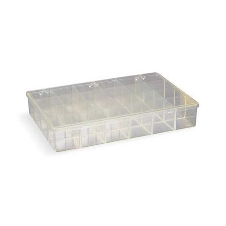 Flambeau Compartment Box with 24 compartments, Plastic, 2 13/16 in H x 8-1/2 in W 6680KC