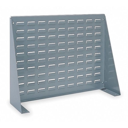 AKRO-MILS Steel Louvered Bench Rack, 28 in W x 8 9/16 in D x 20 in H, Gray 98600