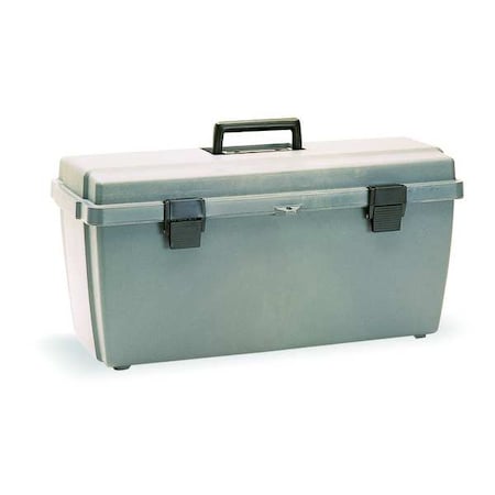 Flambeau Tool Box, Plastic, Gray, 20 in W x 9 in D x 8 in H 6757WG