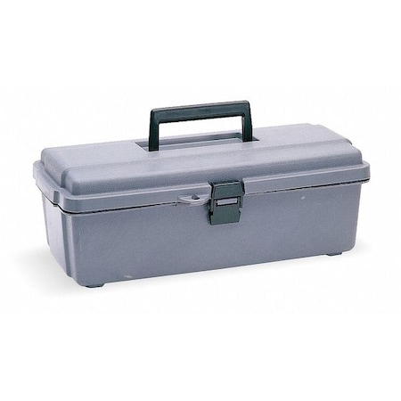 FLAMBEAU Tool Box, Plastic, Gray, 14-1/2 in W x 7-1/2 in D x 5 in H 6744WG
