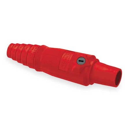 Hubbell Wiring Device-Kellems Connector, Double Set Screw, Red, Female HBL400FR