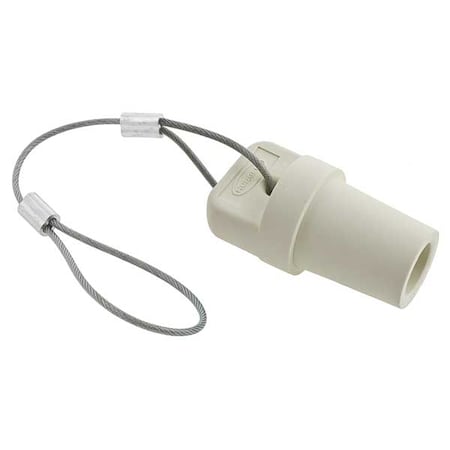 Hubbell Wiring Device-Kellems Cap, White, 300/400 Amp Male Single Pole HBLMCAPW