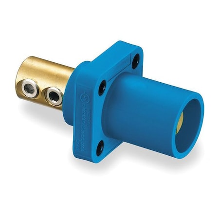 Hubbell Wiring Device-Kellems Receptacle, Double Set Screw, Blue HBLMRBL