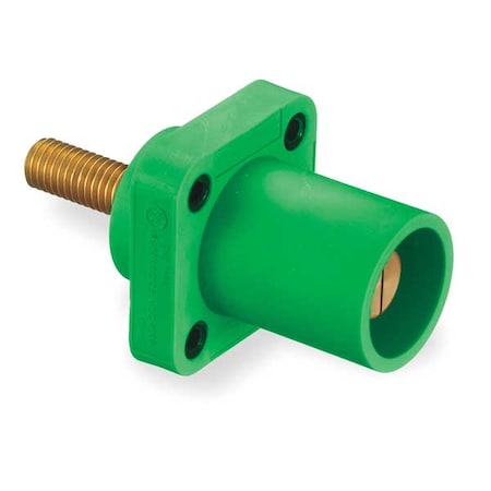 Hubbell Wiring Device-Kellems Receptacle, 3R, 4X, 12K, Stud, Green HBLMRSGN