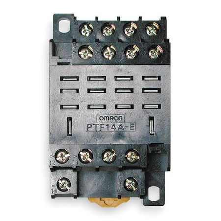 Omron Relay Socket, Finger Safe, Square, 14 Pin PTF14A