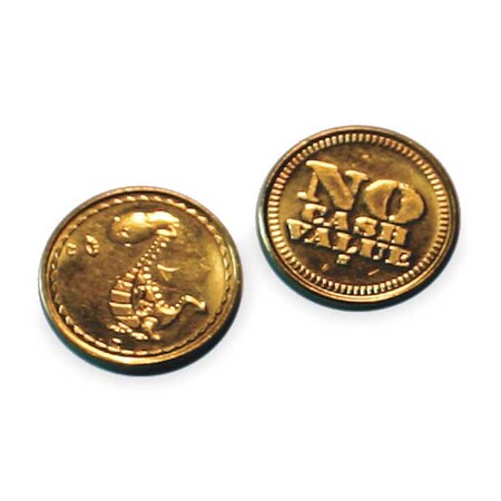 Turnstile Tokens, Brass, PK500 TK-500 | Zoro