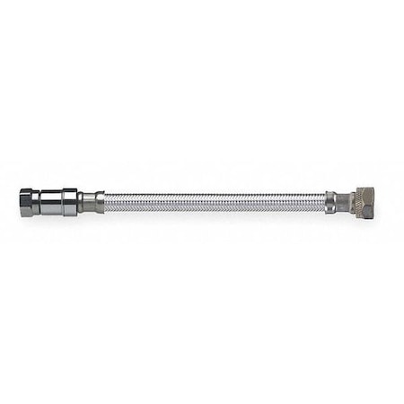 Watts Braided Connector, 3/8 COMPx1/2 FIPx12 L FS-CFC-S-CFX12