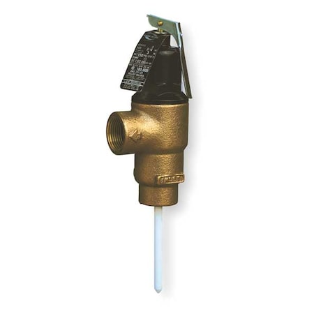 Cash Acme T and P Relief Valve, MNPT x FNPT 16939-0150