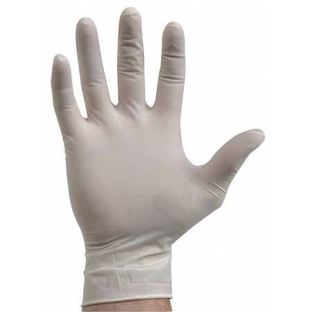 CONDOR Disposable Gloves, Natural Rubber Latex, Powder Free Natural, M, 100 PK 2XMC2