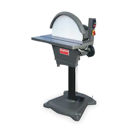 Disc Sander, hp, 20 in Disc Dia, 1720 RPM Disc Speed, Corded, 230 V