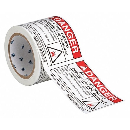 Brady Arc Flash Protection Label, PK100, 52023 52023