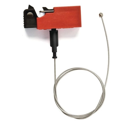 Brady Breaker Lockout, Snap On, Nylon 2Ft Cable 51252