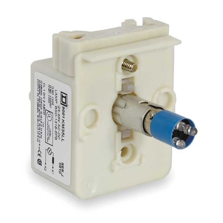 Schneider Electric Lamp Module, 30mm, 120VAC/VDC, Blue, LED 9001KM38LL