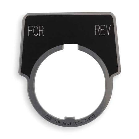 Schneider Electric Legend Plate, Forward/Reverse, White/Black 9001KN339