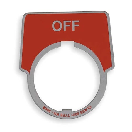 Schneider Electric Legend Plate, Half Round, Off, Black 9001KN304