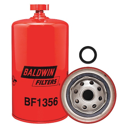 Baldwin Filters Fuel Filter, 7-13/32x3-11/16x7-13/32 In BF1356