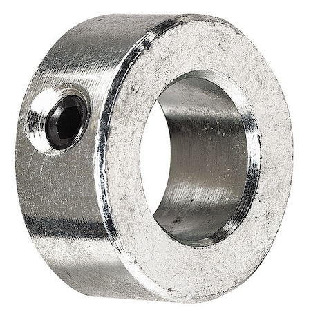 DAYTON Shaft Collar, Set Screw, 7/16 In, St, PK100 1F508