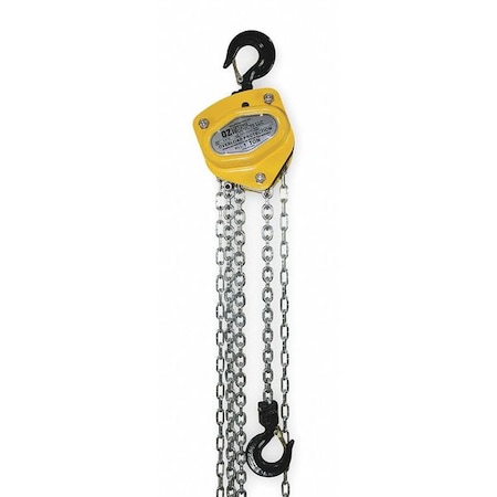 OZ LIFTING PRODUCTS Manual Chain Hoist, 2000 lb., Lift 20 ft. OZ010-20CHOP