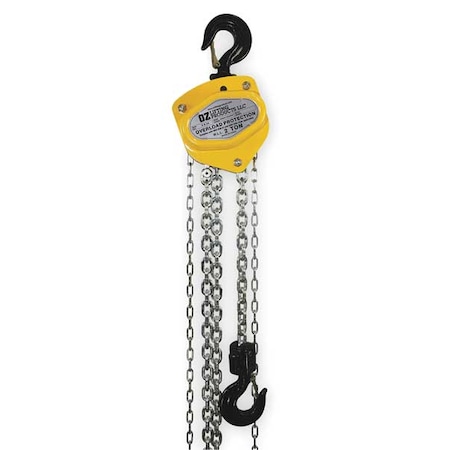 Oz Lifting Products Manual Chain Hoist, 4000 lb., Lift 10 ft. OZ020-10CHOP
