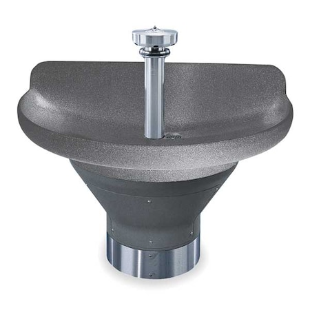 Bradley Empire Gray, Semicircular, Wash Fountain S93-580